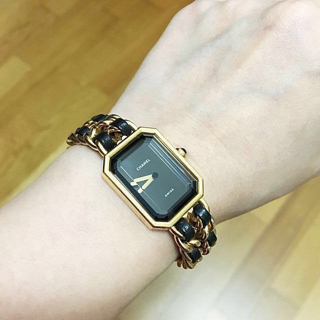 Authentic CHANEL Classic Premiere Ladies Watch Size S With Gold Hardware,  Luxury, Watches on Carousell