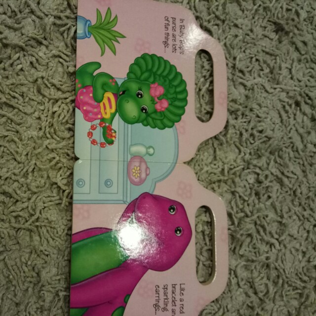 Baby Bop Purse Hard Cover Board Book Toys Games Bricks Figurines On Carousell Authentic baby bop's purse barney show/lyons group/crown/purse/fur/plush doll. carousell