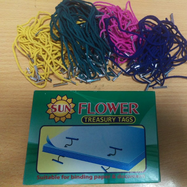 Binding paper (Treasury tags), Hobbies & Toys, Stationery & Craft