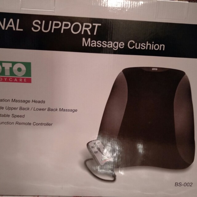Brand new OTO Spinal Support Massage Cushion, Health & Nutrition, Massage Devices on Carousell