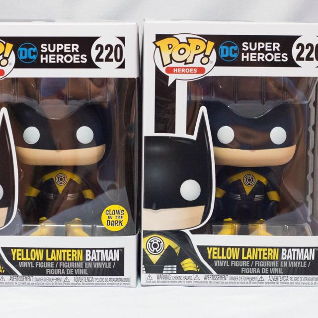Yellow Lantern Batman POP Figur Glow in the Dark 9 cm Funko eBayana  LA2679555