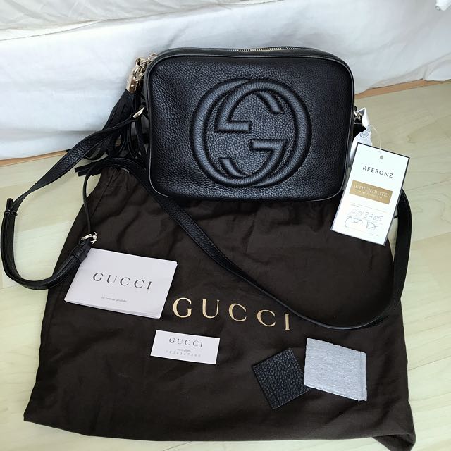 Gucci Disco Soho Bag in Black, Luxury, Bags & Wallets on Carousell