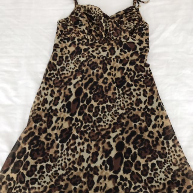 guess leopard dress