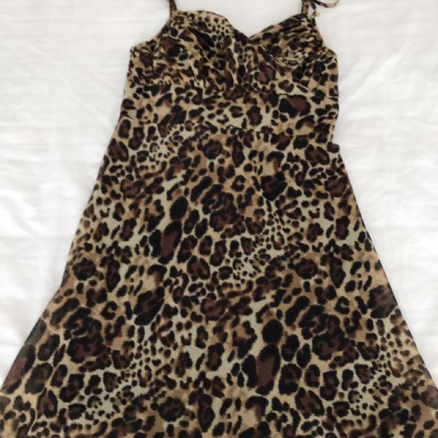 guess leopard print dress