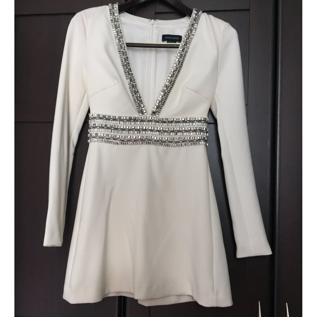 guess marciano white dress