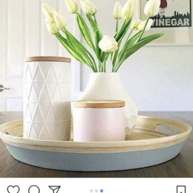 kmart bamboo tray, Furniture & Home Living, Home Decor, Vases