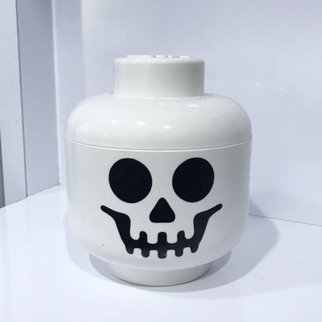 lego skull storage head