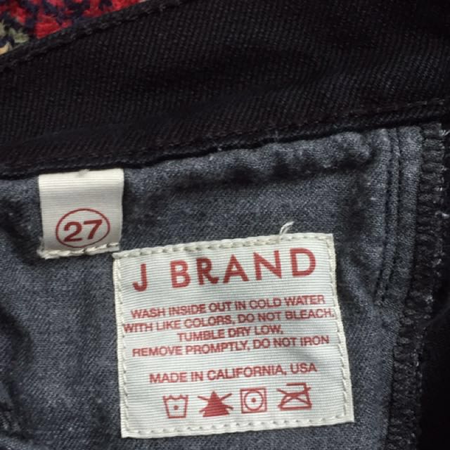 Brand slim fit black jeans size US27 