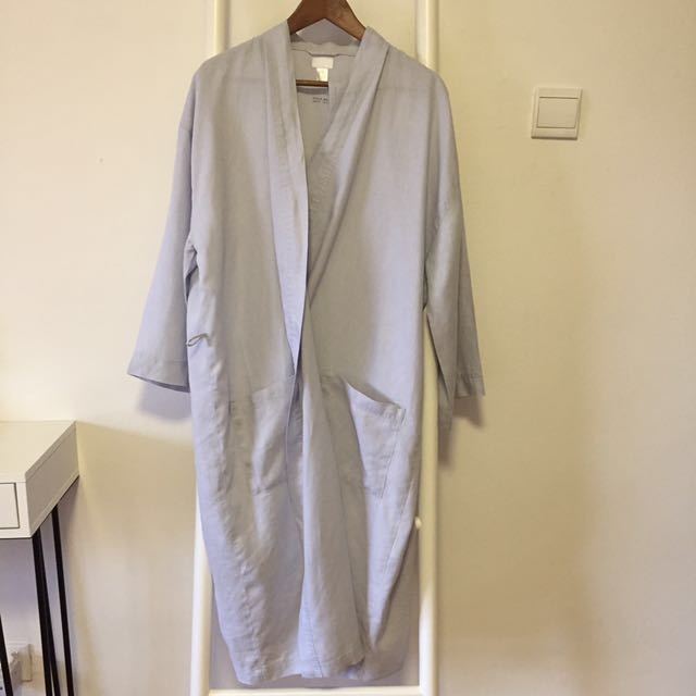New H M Stone Washed Linen Robe S Women S Fashion Clothes Others On Carousell