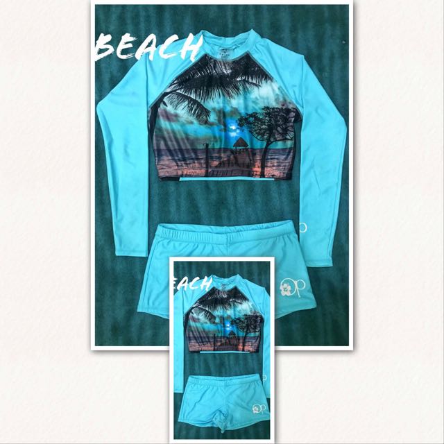 Ocean Pacific(Op) Rash Guard (Original), Women's Fashion, Swimwear, Rash guard on Carousell