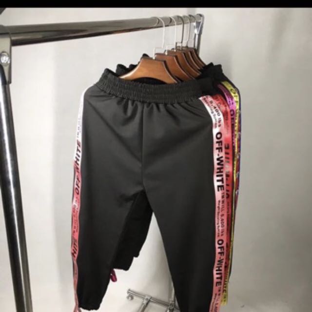 mens off white joggers