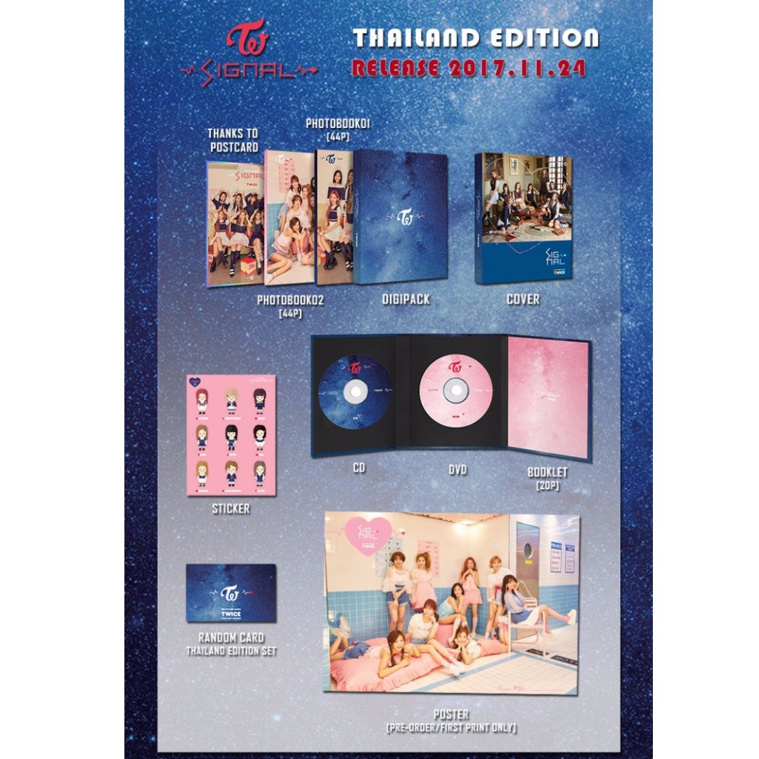 Po Twice Signal Thailand Edition Album Poster Hobbies Toys Memorabilia Collectibles K Wave On Carousell
