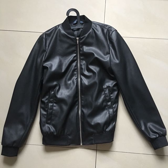 Jaket kulit zara man new arrivals