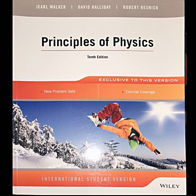 Wiley Principles Of Physics Tenth Edition Walker Halliday Resnick