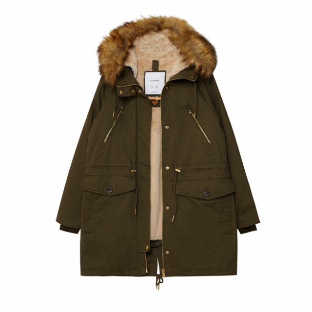 Pull and bear parka womens sale
