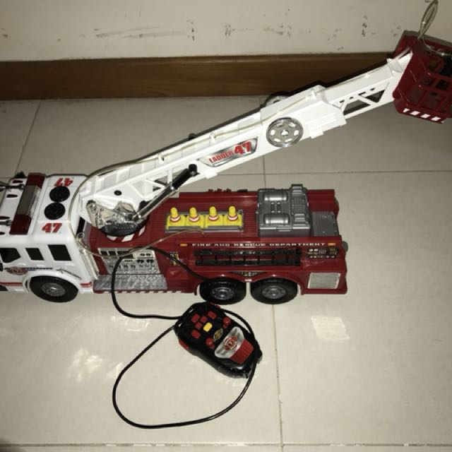 Remote Fire Truck, Babies & Kids, Babies & Kids Fashion on Carousell