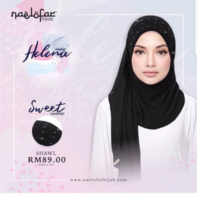 Sweet Helena Swarovski Naelofar Hijab Inspired Muslimah Fashion