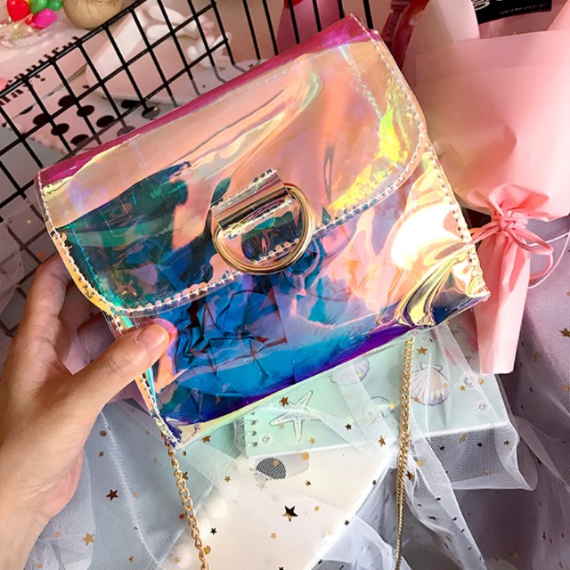 Ulzzang Holographic Sling Bag Women s Fashion Bags Wallets Cross body Bags on Carousell