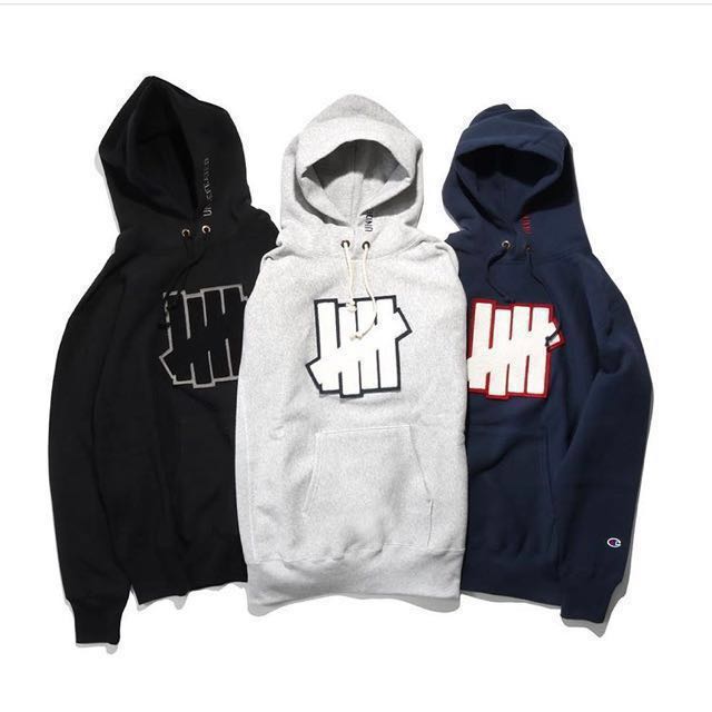 undefeated x champion hoodie