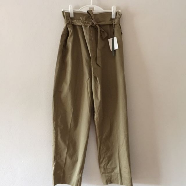 zara khaki pants