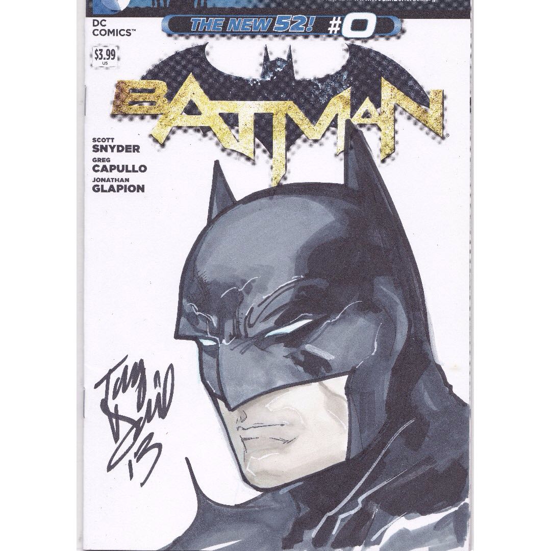Batman 0 Tony Daniel Original Batman Copic Sketch Books
