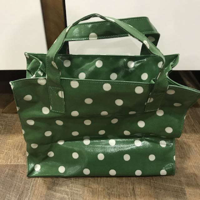 Cath kidston green polka dot bag hotsell