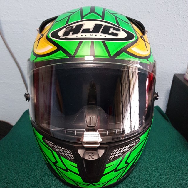 Hjc rpha 10 green mamba sales