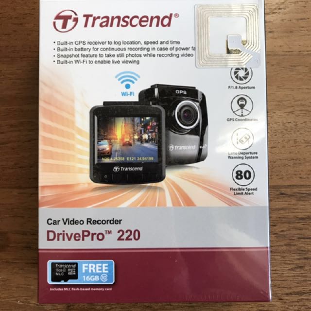 Price Reduced Transcend Drivepro 2 Car Video Recorder Wifi Gps Ts16gdp2m Free 16gb Micro Sd Suction Mount Auto Accessories On Carousell