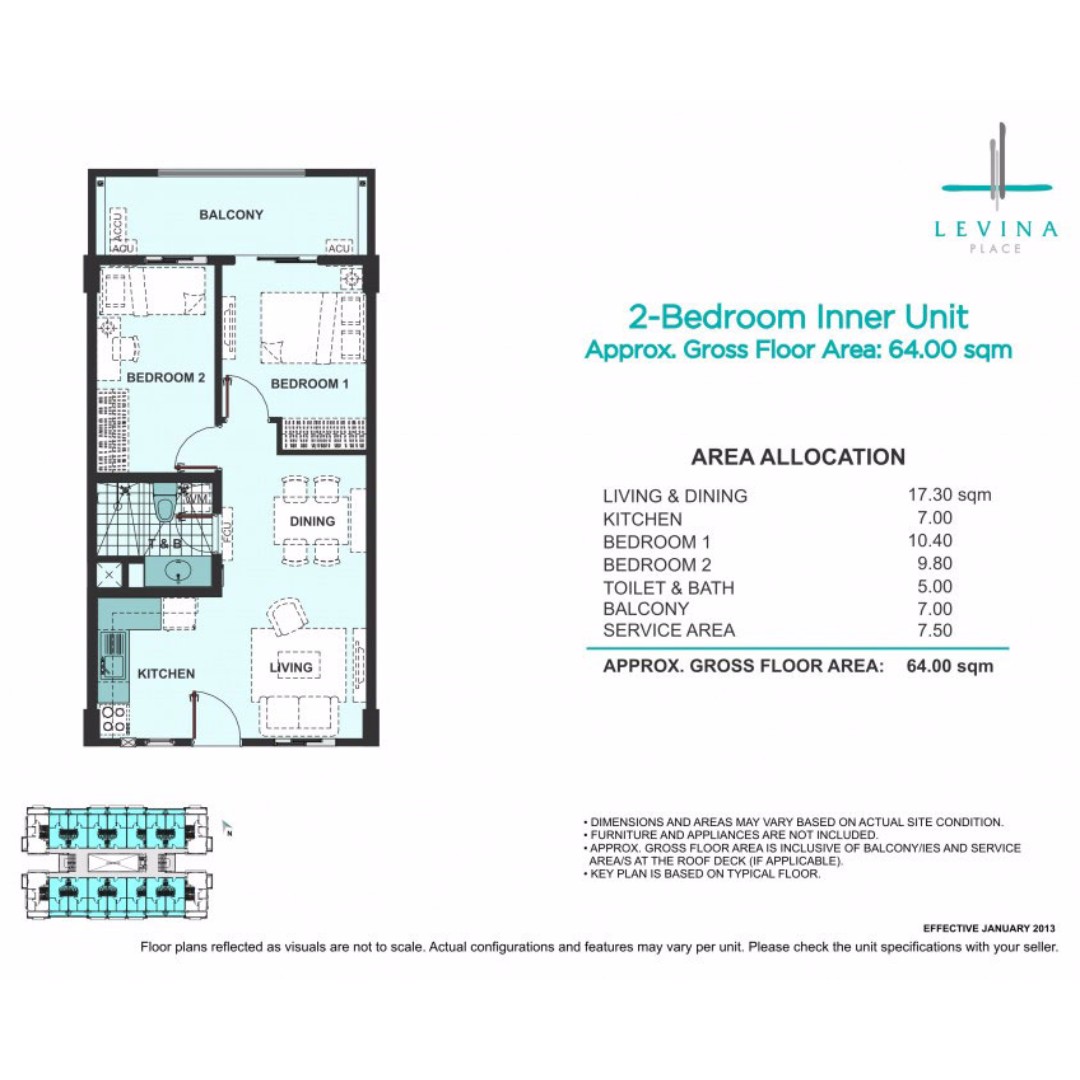 Rfo 2br Unit 401 63 5sqm For Sale Condo In Pasig Levina Place