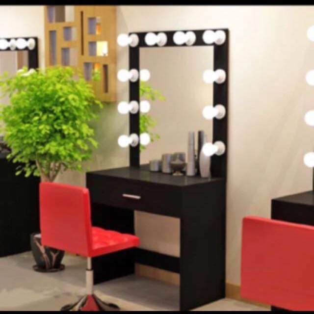 led dressing table