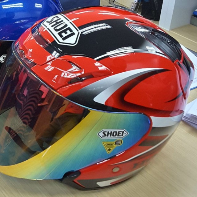 Shoei J-force 3 Honda, Motorcycles, Motorcycle Apparel on Carousell