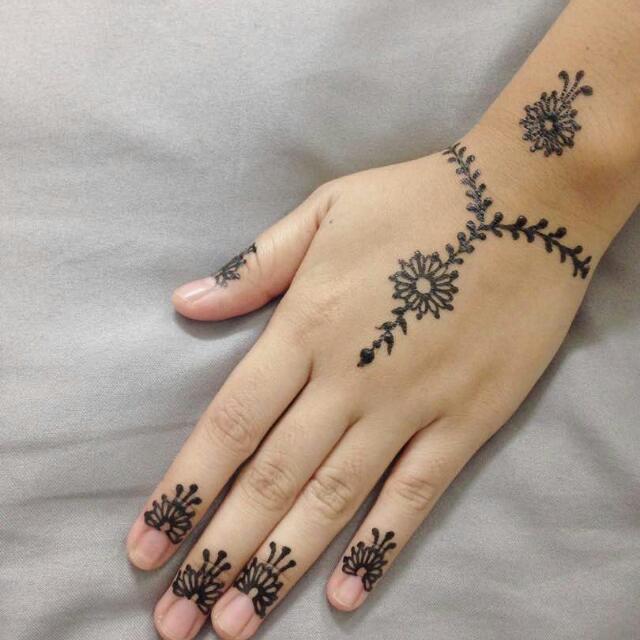  Henna  Gambar  Simple Berbagi Ilmu Belajar Bersama