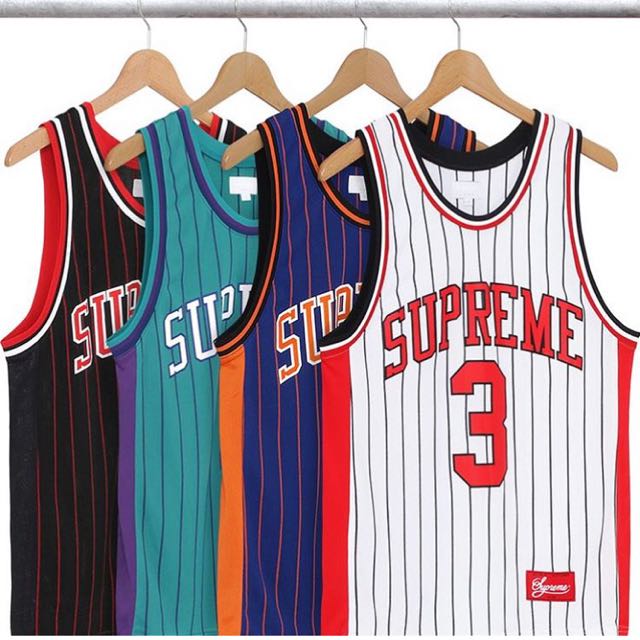 Supreme 17SS Crossover Basketball Jersey, Men