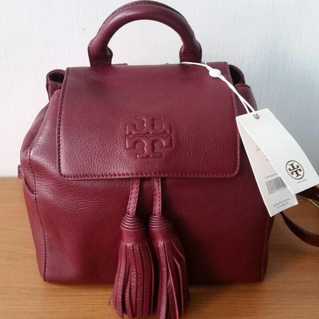 Red tory burch backpack sales