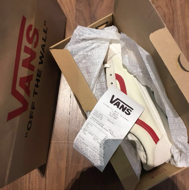 Vans 36 Style Red Marshmallow Men S Fashion Footwear On Carousell