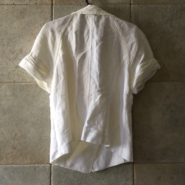 White short sleeve deals jacket