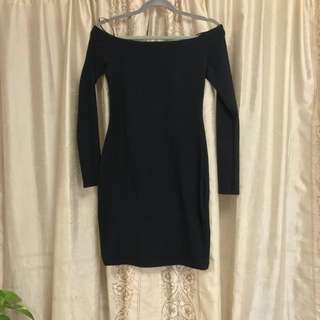 Off-the-shoulder Black Dress Size Small