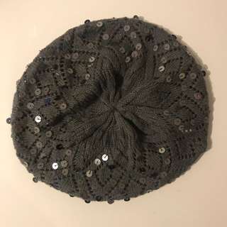 Dark Gray Sparkly Beanie/Hat
