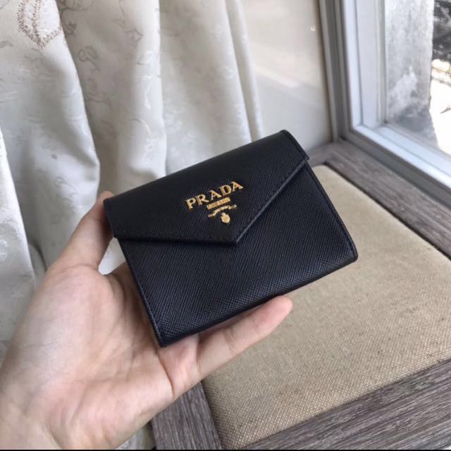 Authentic Prada Coin / card pouch holder, Women's Fashion, Bags & Wallets,  Wallets & Card Holders on Carousell