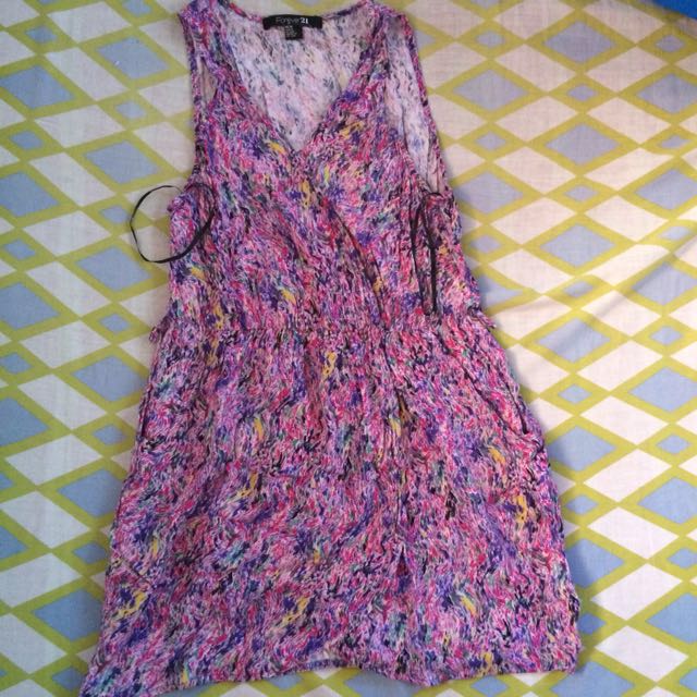 Forever 21 jumpskirt (Category: Skirts) located in San Jose. Submitted by itssofeb (Listing ID 138655636, Image 2). Description: Fits S-M Material: Cotton Uses twice only No stain No flaws.