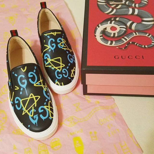 gucci ghost slip on