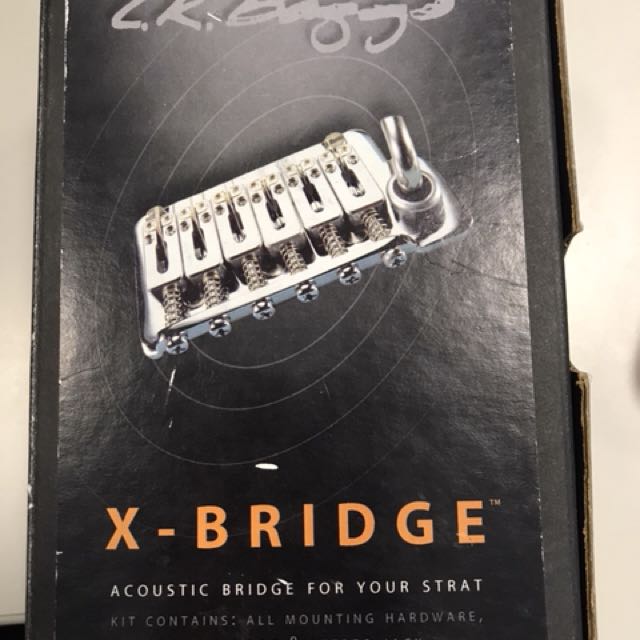 Baggs X-Bridge Acoustic piezo bridge for US Stratocaster in vintage  chrome, Hobbies  Toys, Music  Media, Music Accessories on Carousell