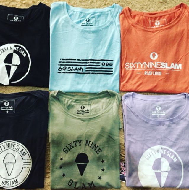 Men S T Shirt 69 Slam Fesyen Pria Pakaian Atasan Di Carousell