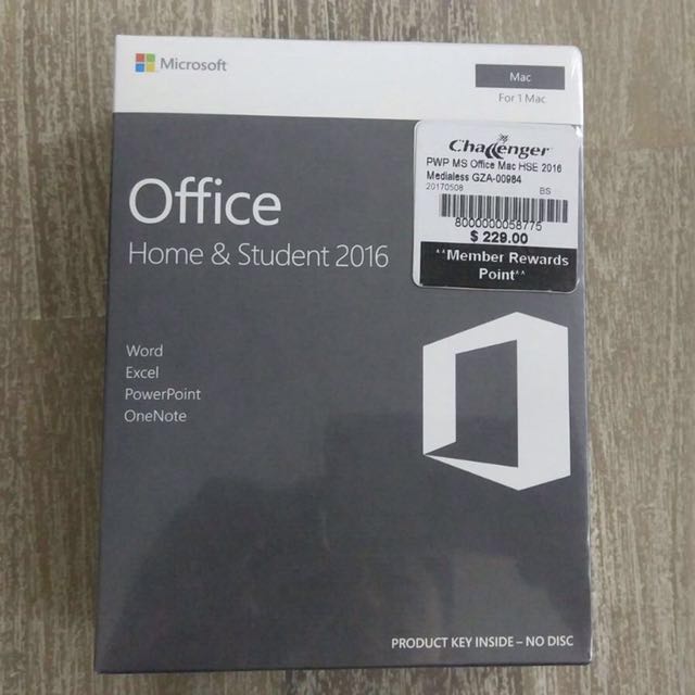 microsoft office for mac 2016 home and student