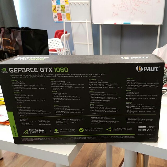 Navidia PALIT GTX 1060 3gb new inbox Ultra setting pubg new game