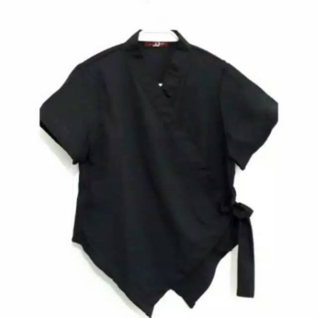 Blouse Wanita Hitam Polos / Jual Blouse Wanita Hitam Polos Lengan