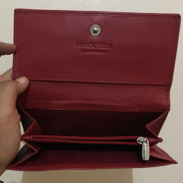 Nordic blue sales leather purse