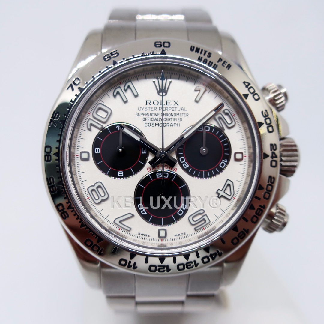Rolex Daytona White Gold Panda 116509, Luxury, Watches on Carousell