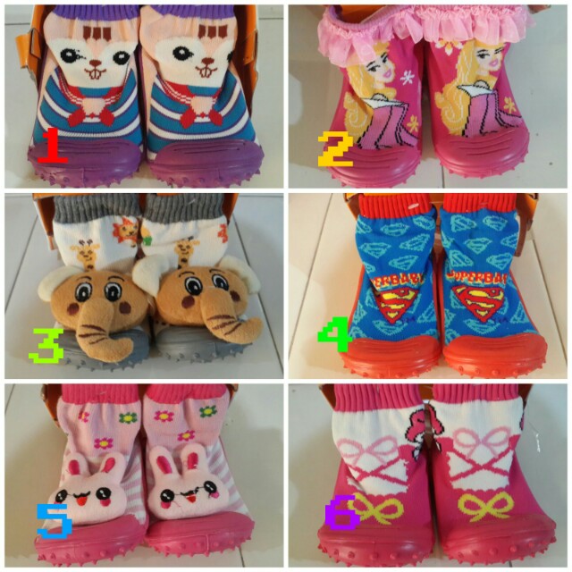Skidders Sepatu Karet Bayi Motif Lucu Bayi Anak Baju Anak Perempuan Di Carousell