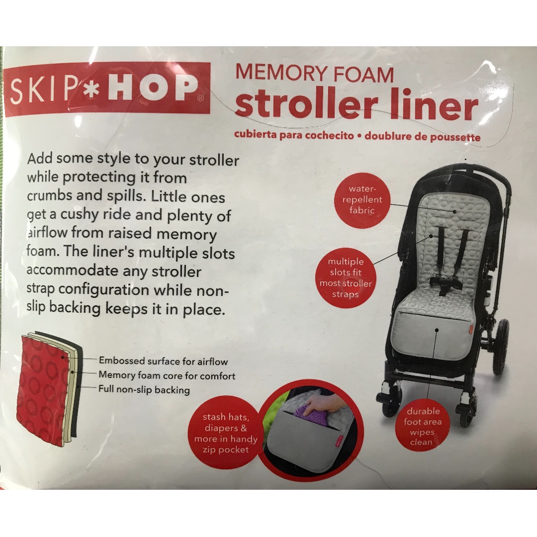 skip hop memory foam stroller liner